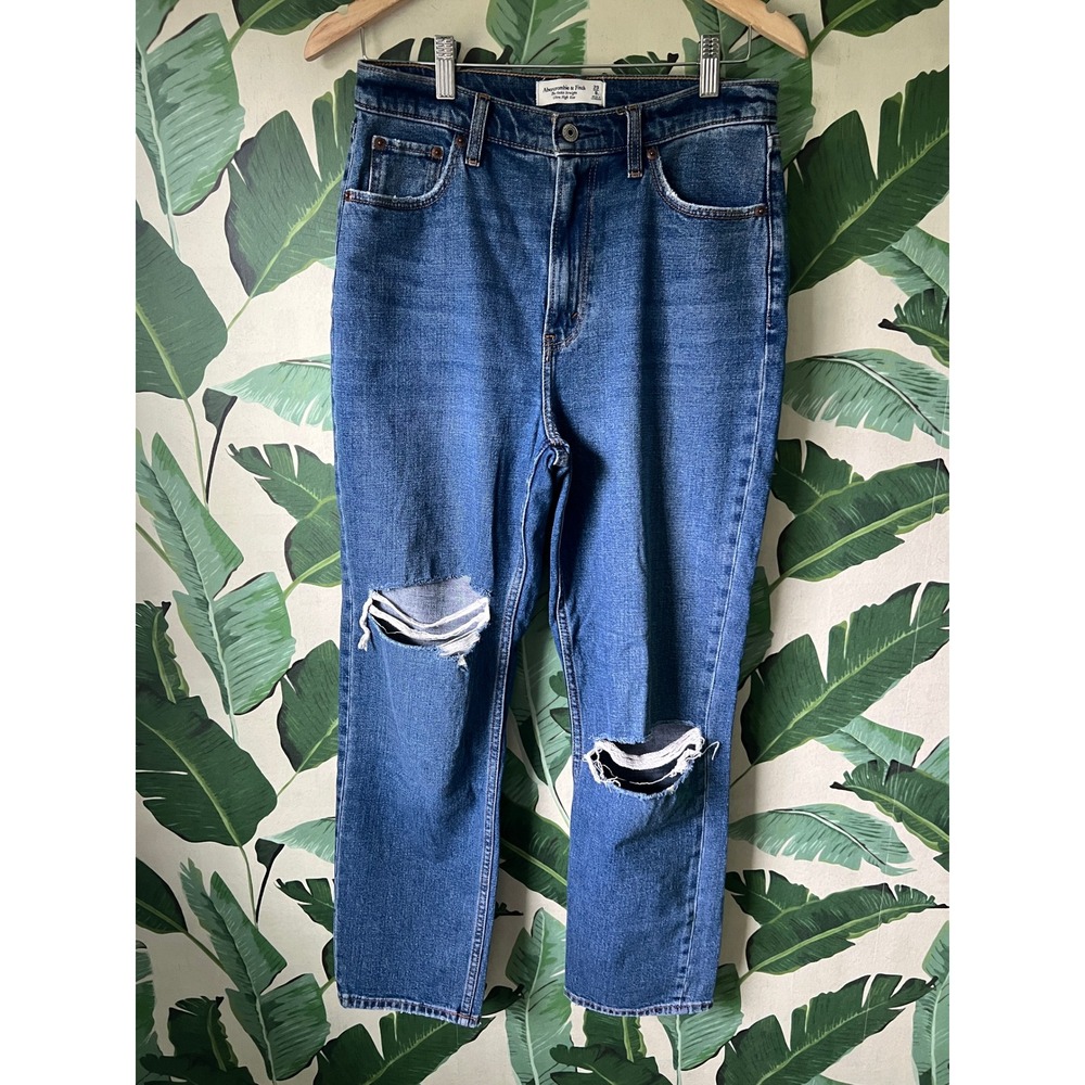 Abercrombie & Fitch The Ankle Straight Jeans Women 29 Blue